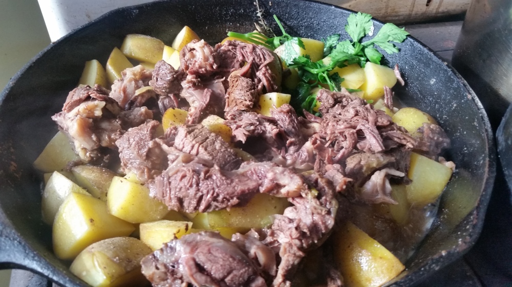 boiled beef and potatoes